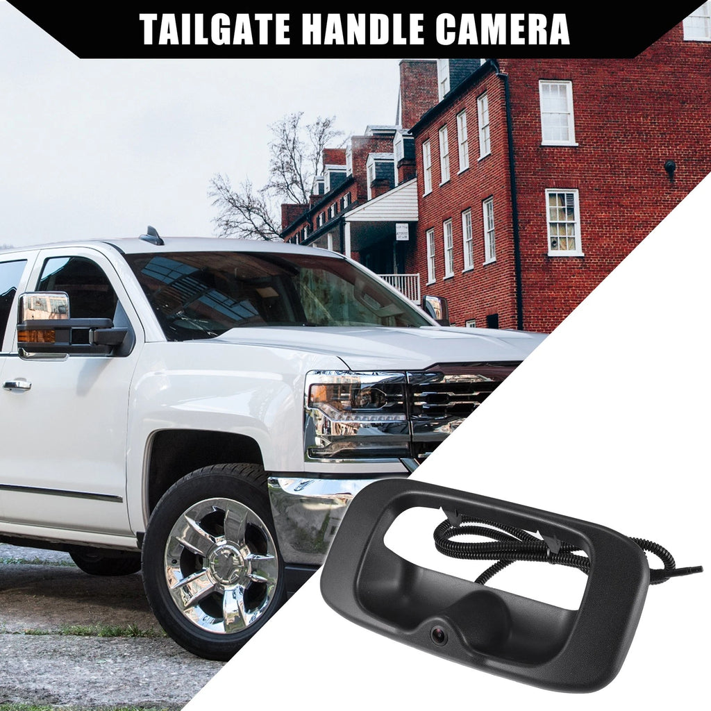 Rear View Backup Camera Tailgate Handle Set for Chevy Silverado (2014–2018)
