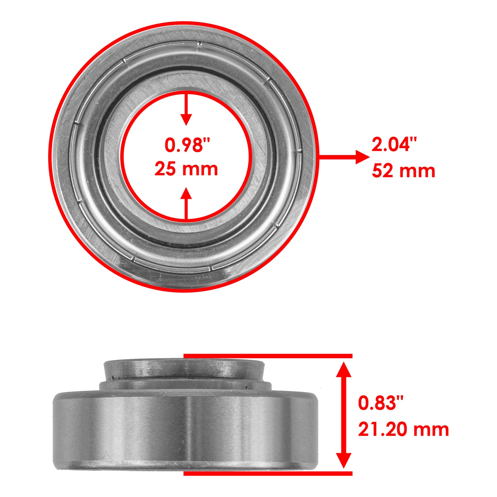 Spindle Bearing Replacement for Cub Cadet 586609R92 (2018–2024)