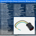 Camshaft Position Sensor Connector Wiring Harness for Cadillac (2010–2015)