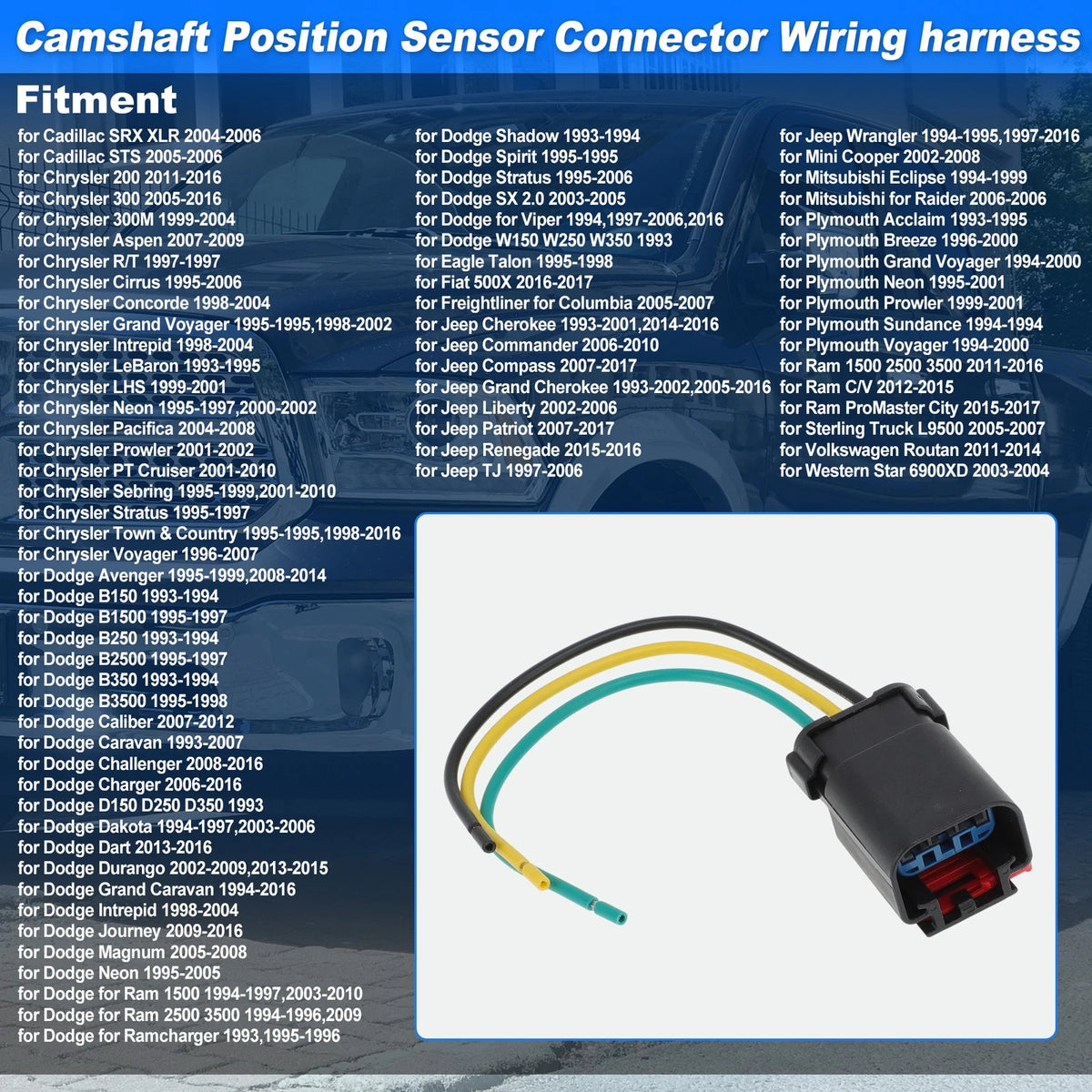 Camshaft Position Sensor Connector Wiring Harness for Cadillac (2010–2015)