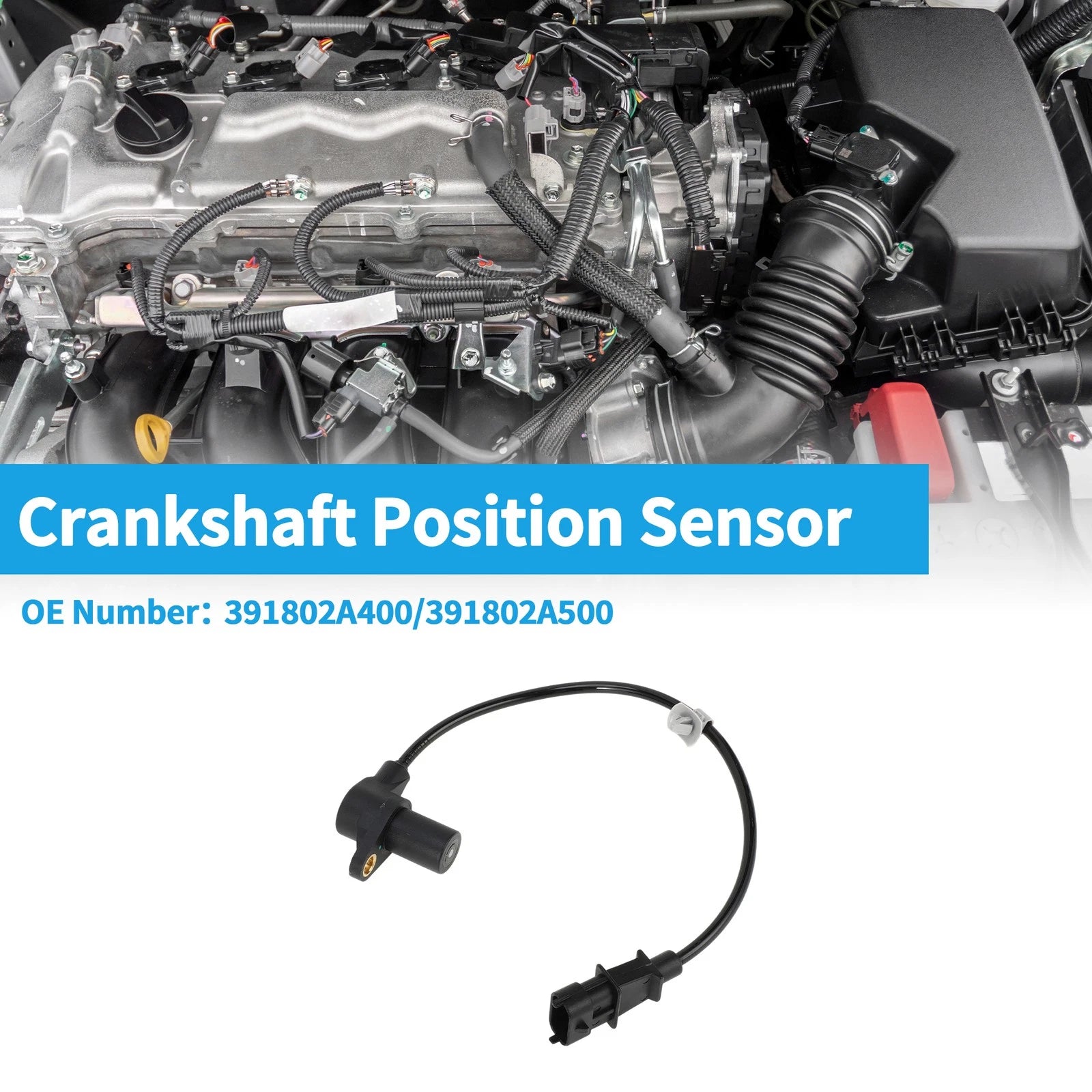 Crankshaft Position Sensor for Hyundai i20 Hatchback (2012–2015) No. 39180-2A400