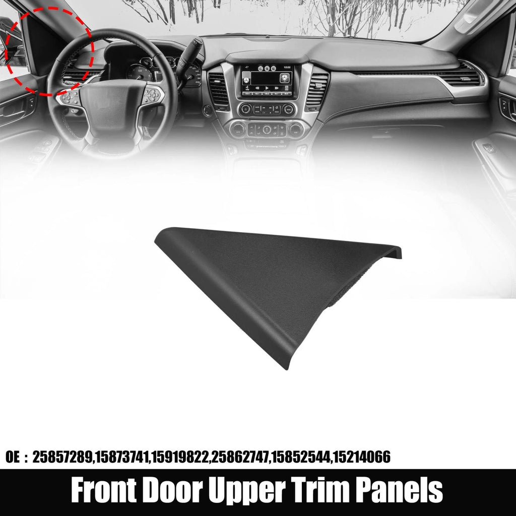 Front Door Upper Trim Panel Left Replacement for Chevrolet Silverado GMC Sierra (2014–2019)