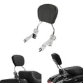 Adjustable Detachable Backrest Sissy Bar Chrome for HD Harley Touring (2009–2023)
