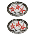 Set of 2 Ultra Low Emission Stickers for Mercury Honda (9.1x6.1cm)