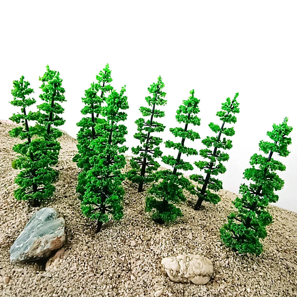 Set of 20 Model Tree Scenery Ornaments for Train Railway Layout 9cm