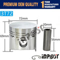 Set of 3 Piston with Ring STD for Yanmar 3T72HL (72mm)