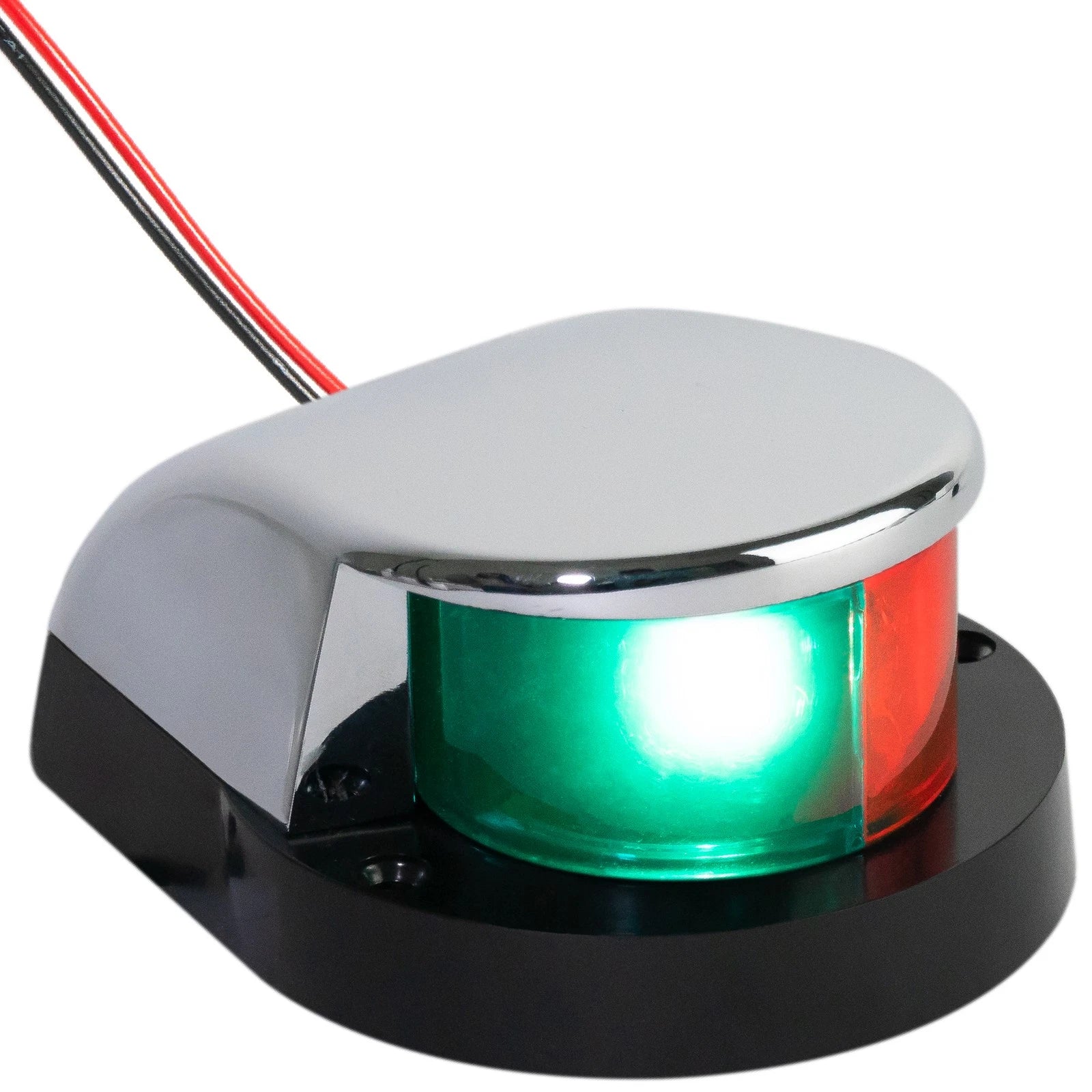 LED Bow Navigation Lights for Boat (Red and Green)