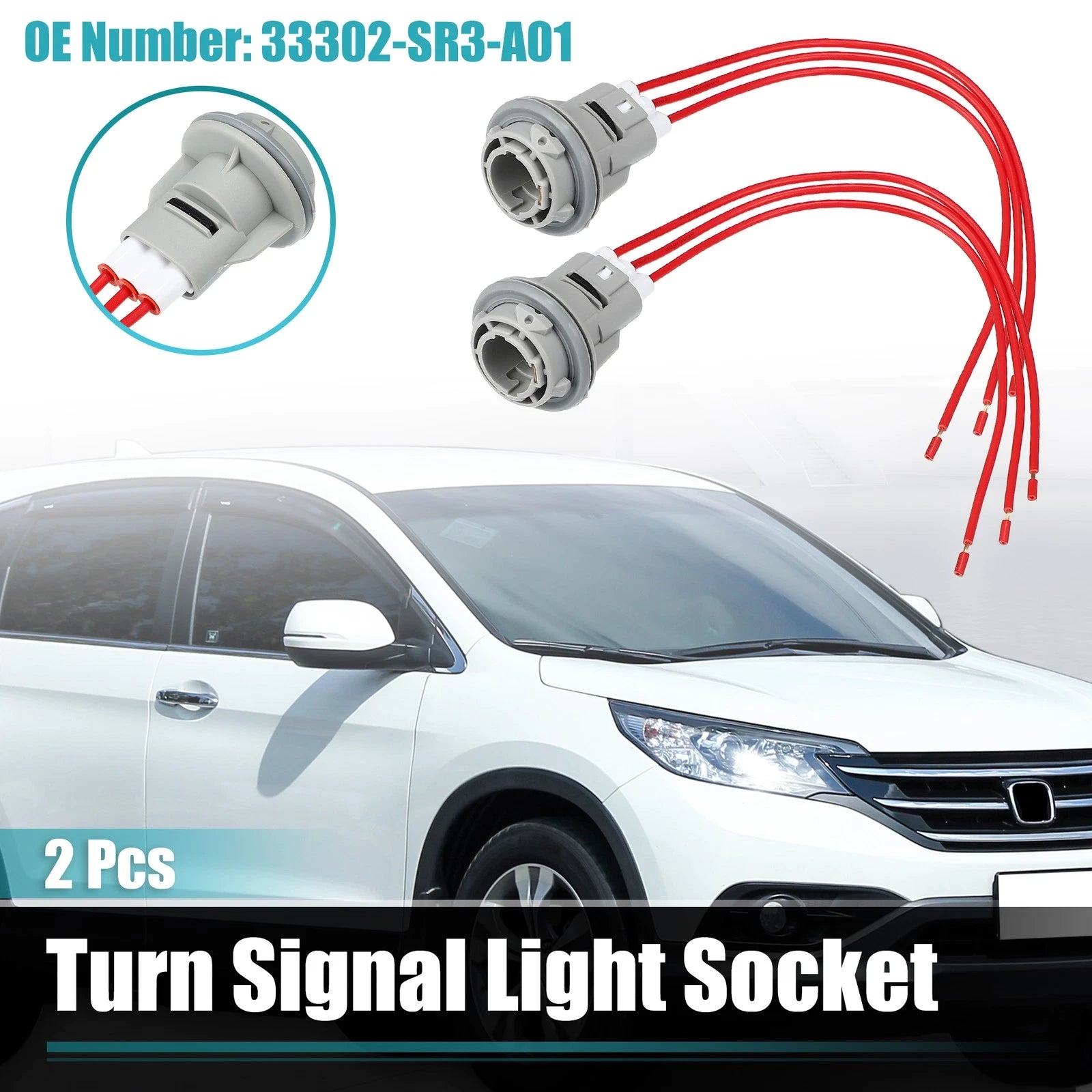 Turn Signal Light Socket Connector Harness Replacement for Honda (2012–2019)