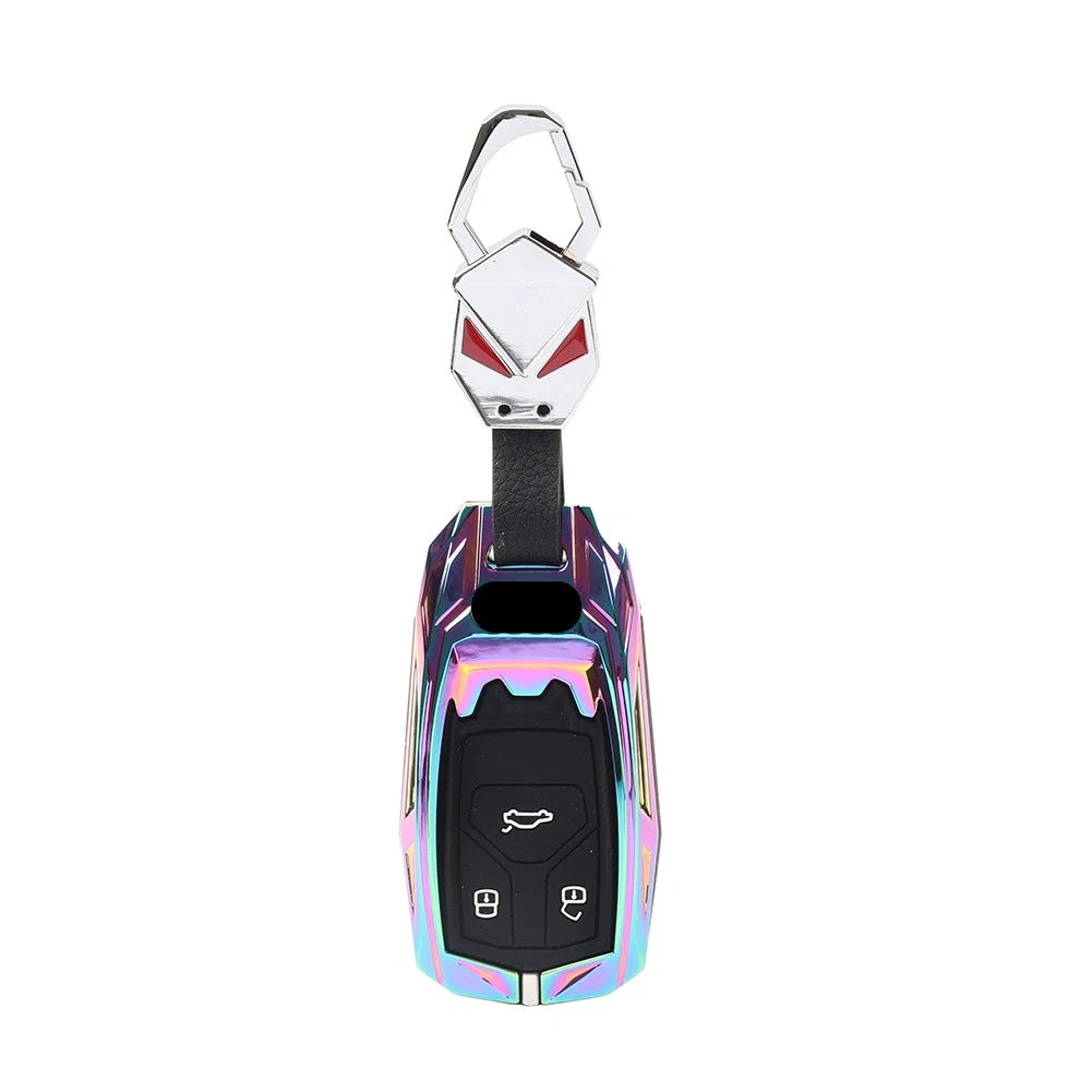 Smart Remote Keychain Cover for Audi A4 A5 S5 SQ5 Q5 Q7 TT (Multicoloured)
