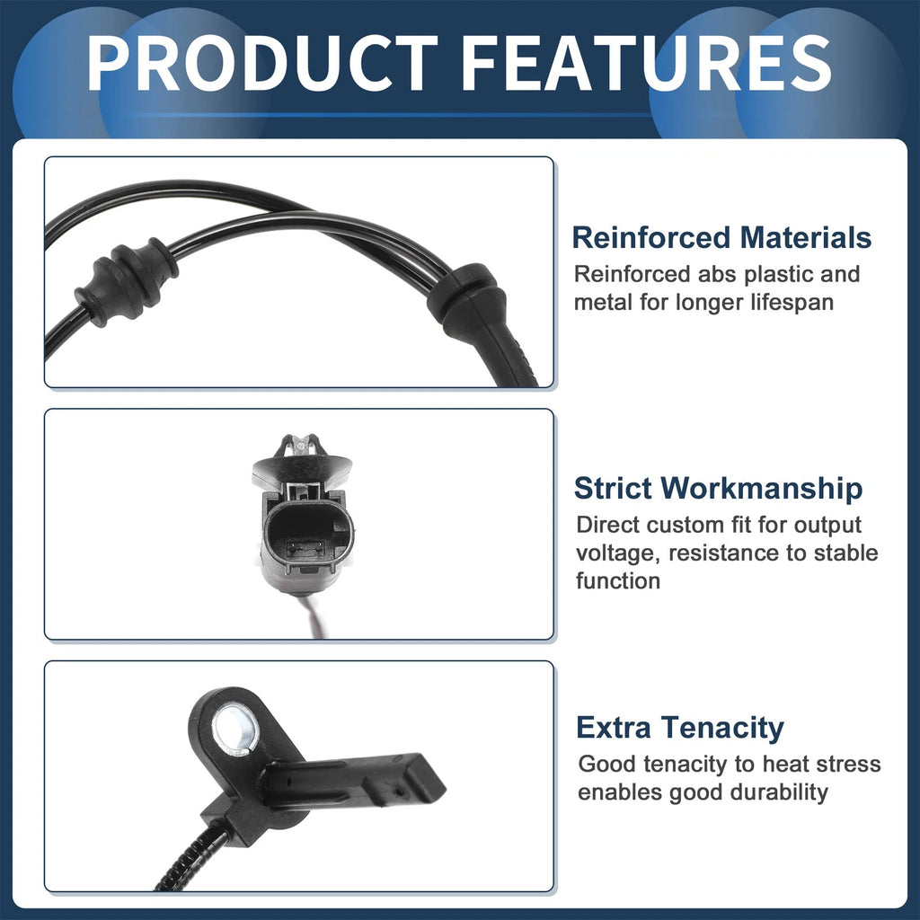 ABS Wheel Speed Sensor No. 68217205AA for Jeep Cherokee (2014–2015) Front