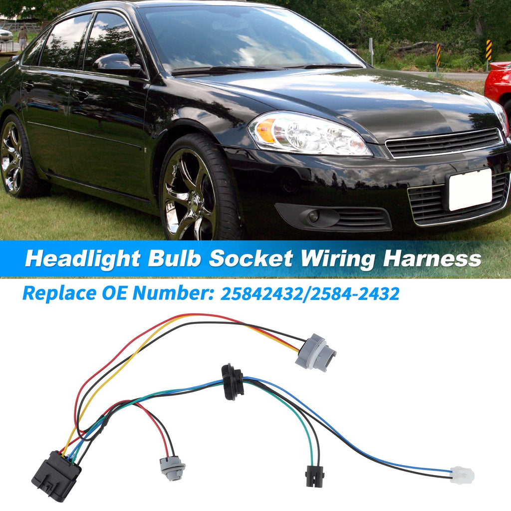 Headlight Bulb Wiring Harness for Chevrolet Impala (2006–2013) 25842432
