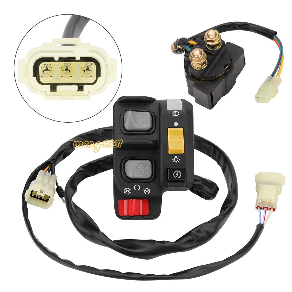 Left Handlebar Switch & Starter Relay for Honda Foreman 450 TRX450FE (1998–2004)
