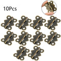 10Pc Antique Butterfly Hinge for Jewelry Chest, Wine Box, Dollhouse (25x30mm)