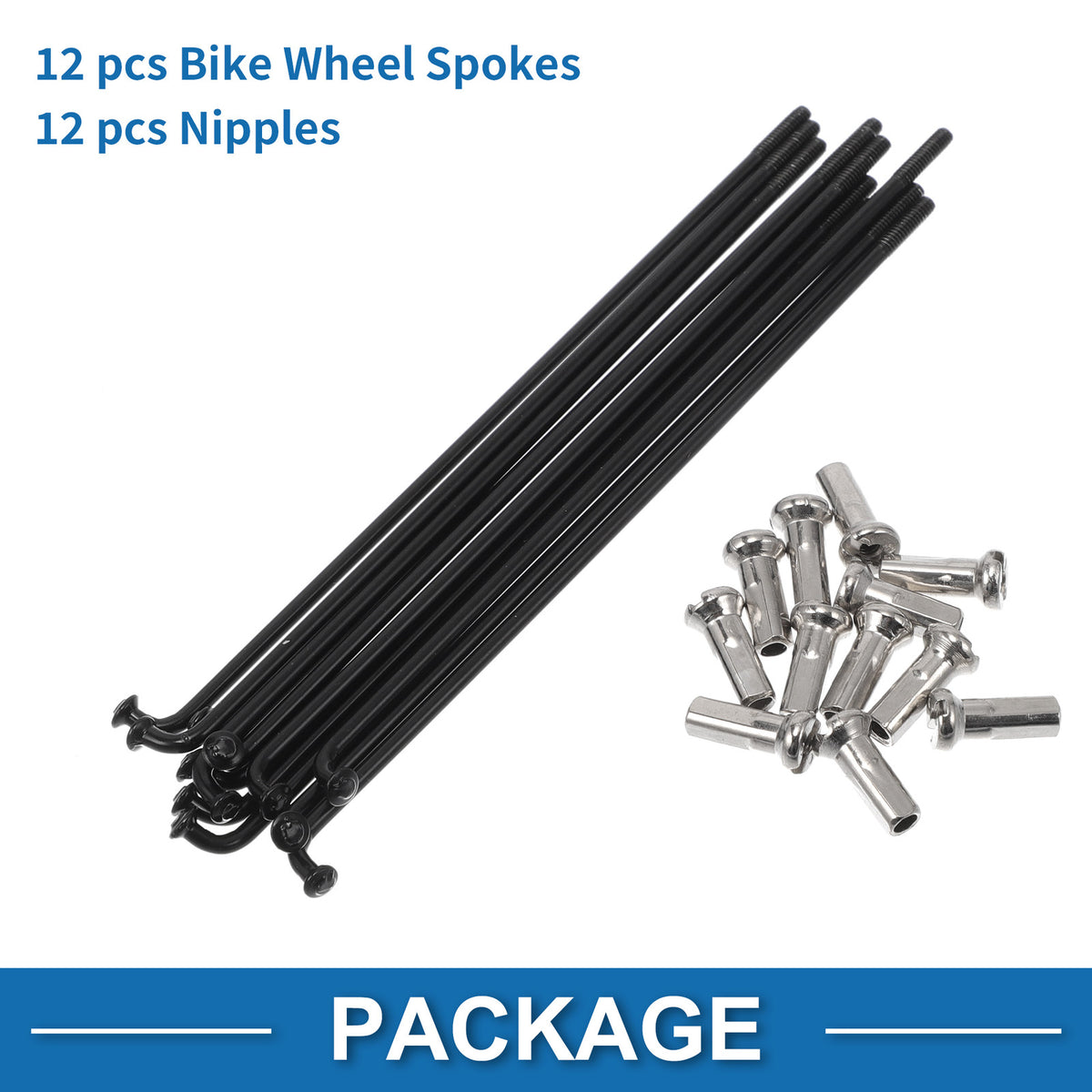 Bicycle Spokes Nipple 14G 100mm Stainless Steel Black Universal (Universal)