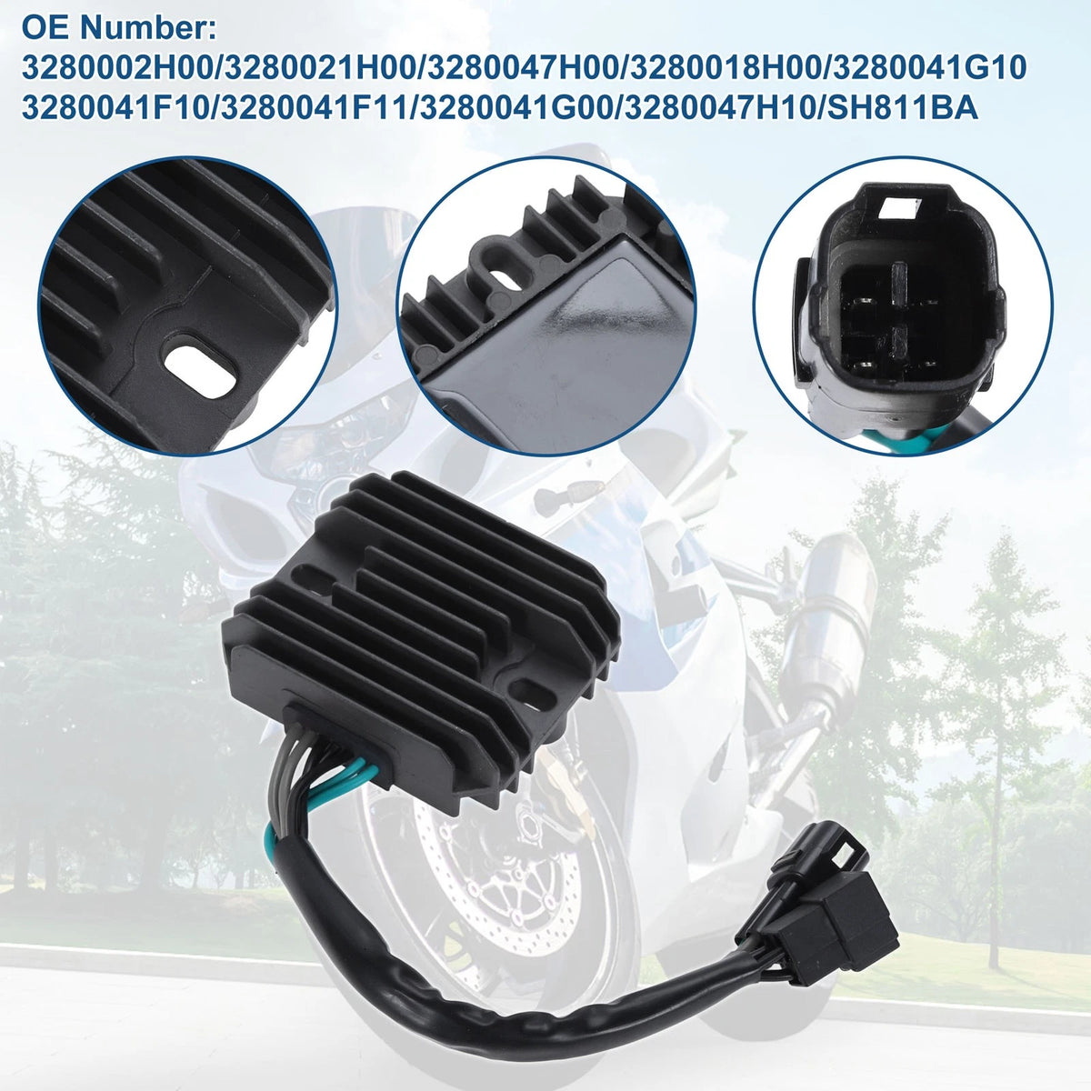 Voltage Regulator Rectifier 3280002H00 for Suzuki GSX R1000/R750/R600/S750/650