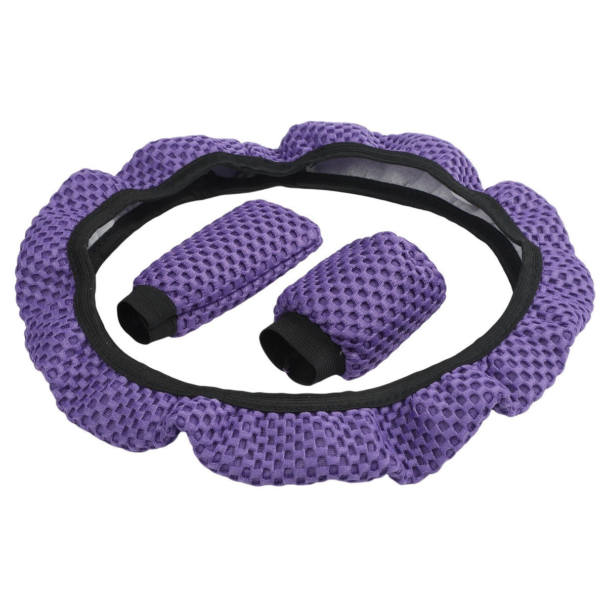 3PCS Steering Wheel Cover Set for (2015–2015) Leopard Print