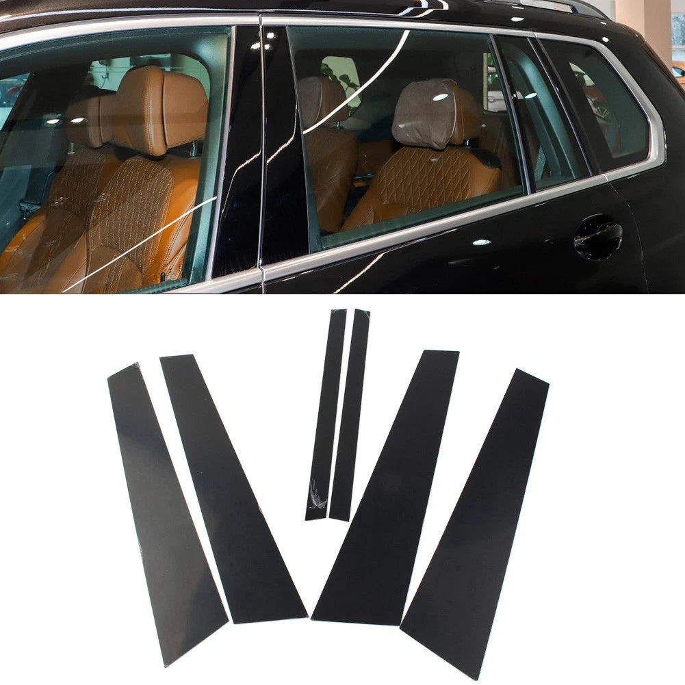 8Pcs Car Door Window Column B C Pillars Posts Trims for BMW X7 G07 (2019–2021)