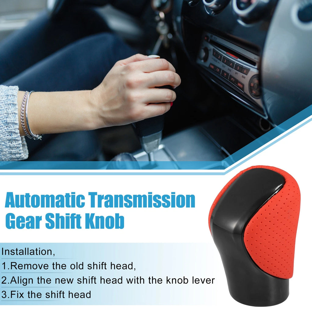 Automatic Gear Shift Knob for Lexus Black Cover Red Faux Leather (2013–2020)