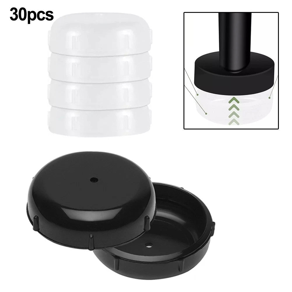 30 Pack PVC Leg Protectors for Wrought Iron Patio Furniture