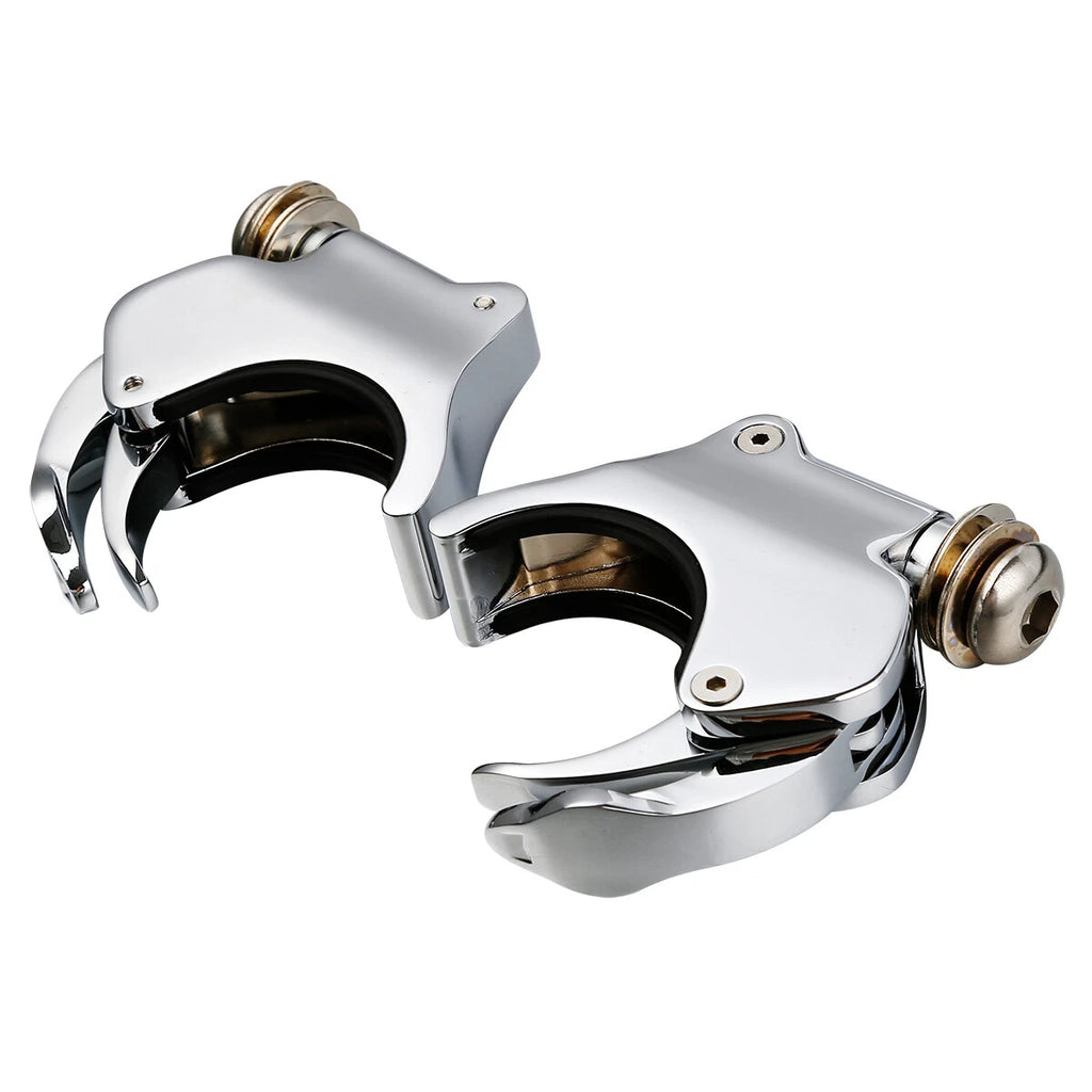 Chrome 49mm Windshield Clamps for Harley V Rod VROD (2002–2010)