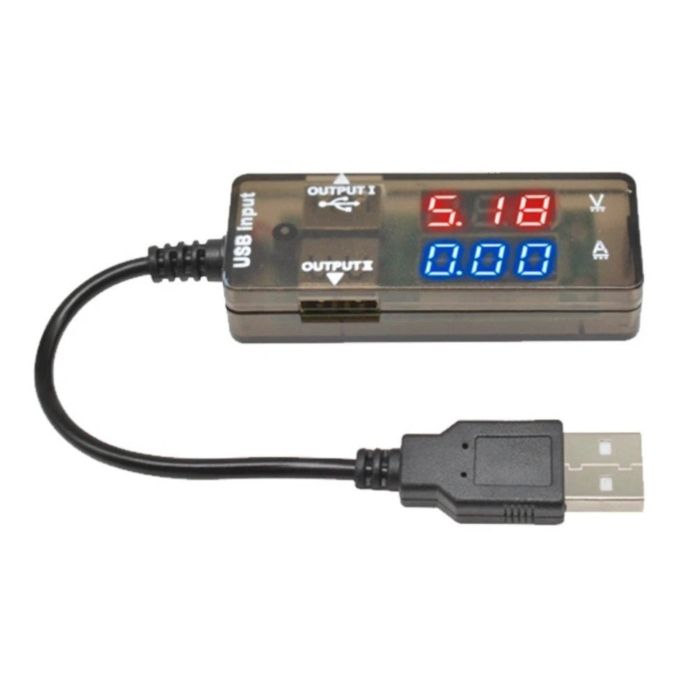 USB Tester Dual Display Voltmeter Ammeter for Voltage Current Testing