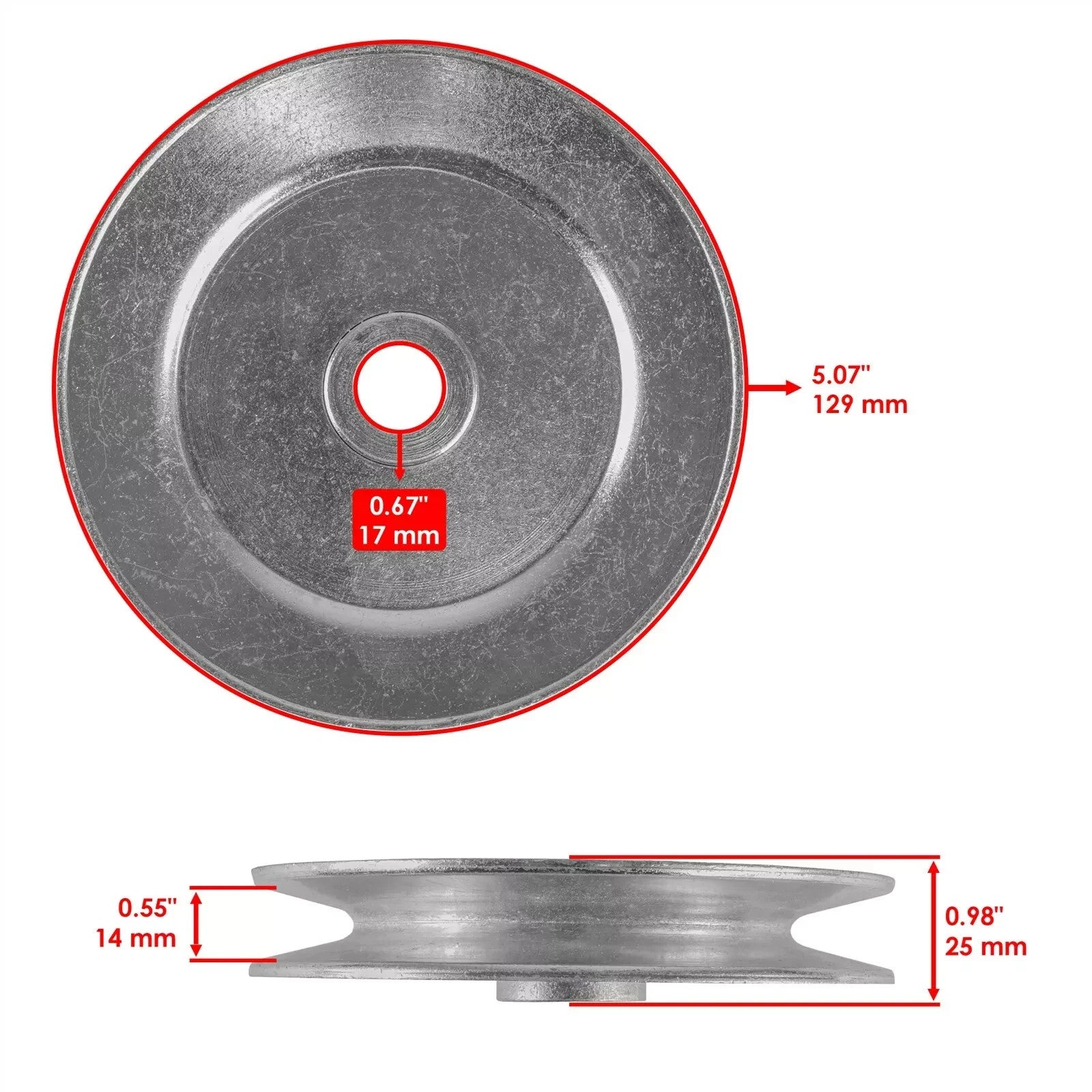 Deck Spindle and Pulley Assembly for Toro Exmark 50 Inch (2000–2010)