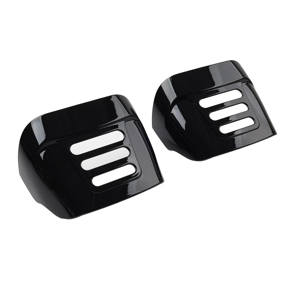 Black Slotted Tail Light Visor Covers for Harley Tri Glide FLHTCUTG (2009–2022)
