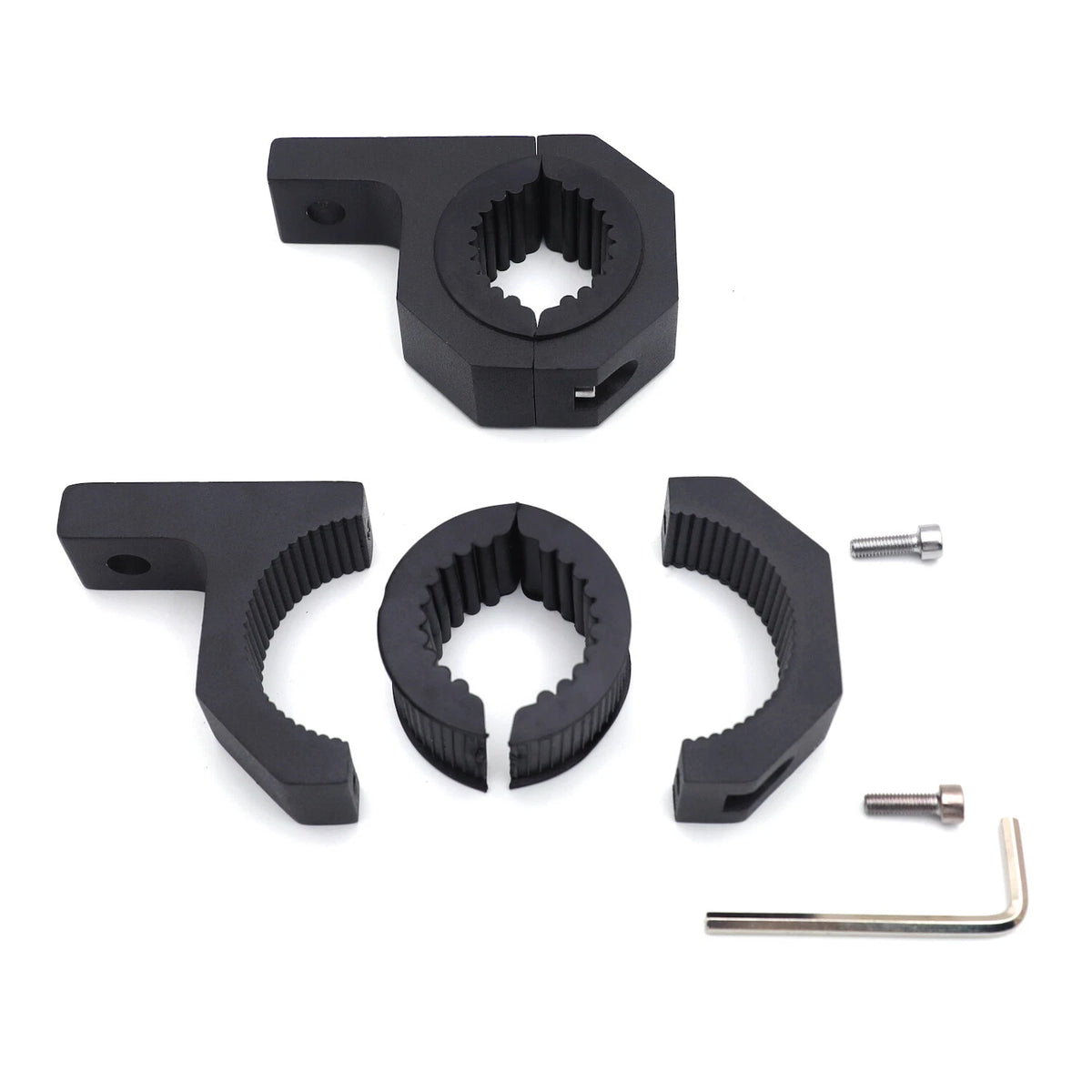 2X 1.5'' 2'' LED Mount Brackets for Roof Roll Cage Light Bar Clamps