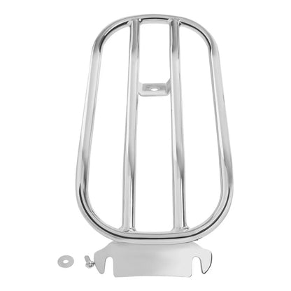 Chrome Solo Seat Luggage Rack for Harley Softail Fat Boy Breakout (2018–2025)