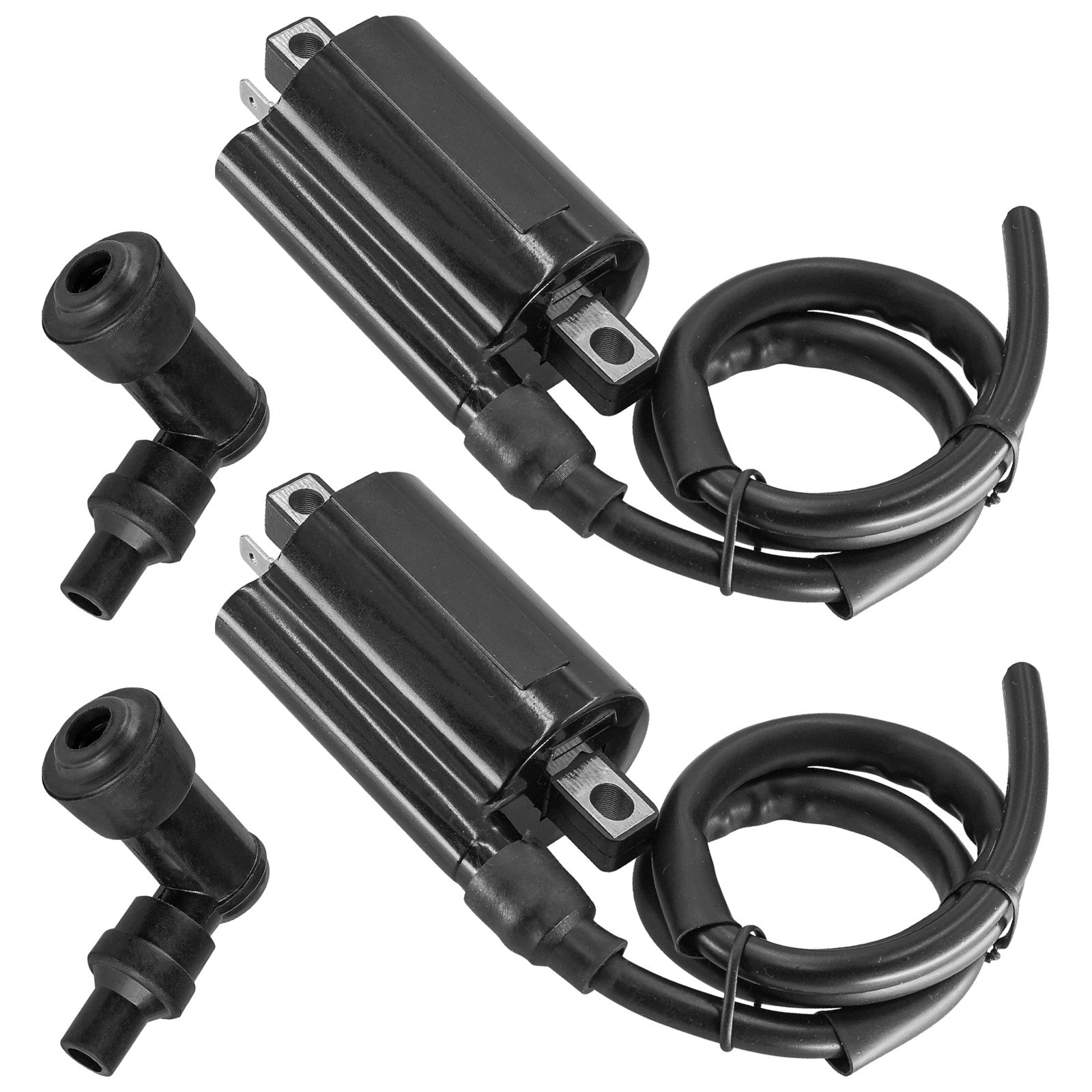 Ignition Coil with Spark Plug Boot Cap for Kawasaki Mule 4010 4x4 (2009–2021)