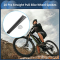 Straight Pull Bicycle Spokes 225mm Replacement Set for 14G Wheel Build (n/a–n/a)