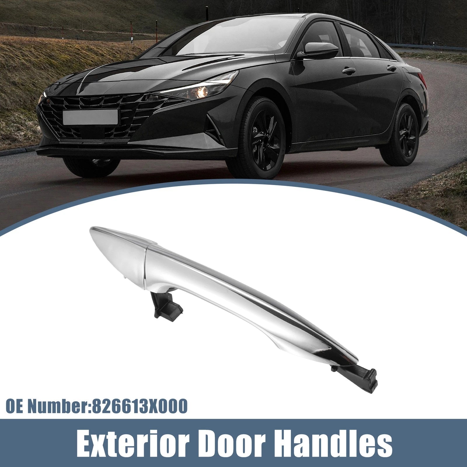 Front Right Exterior Door Handle Replacement for Hyundai Elantra (2011–2016)