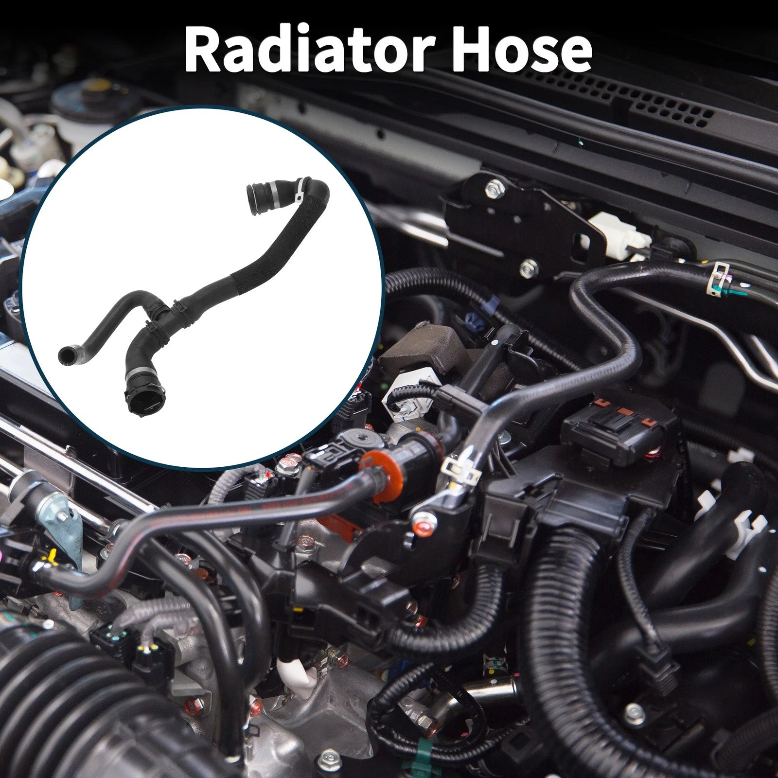 Radiator Hose Water Pipe for Audi A8 (2003–2007) No. 4E0121101BT Rubber
