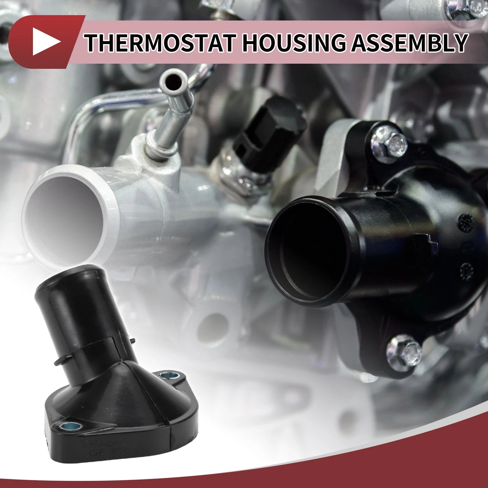 Engine Coolant Thermostat Housing Assembly for Toyota Yaris 2007-2018