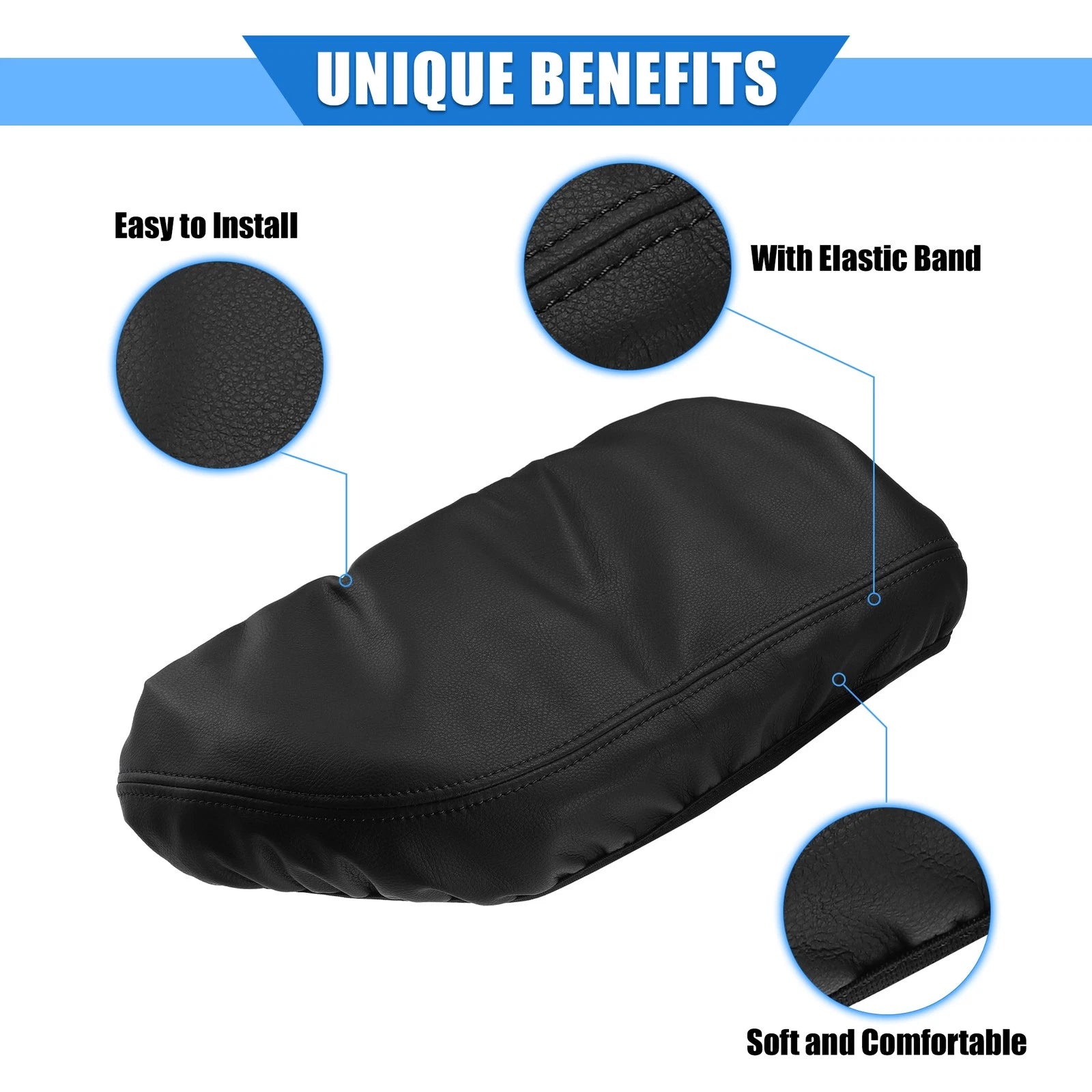 Center Console Pad Right Driver Fit for Toyota Camry (2018–2022) Black