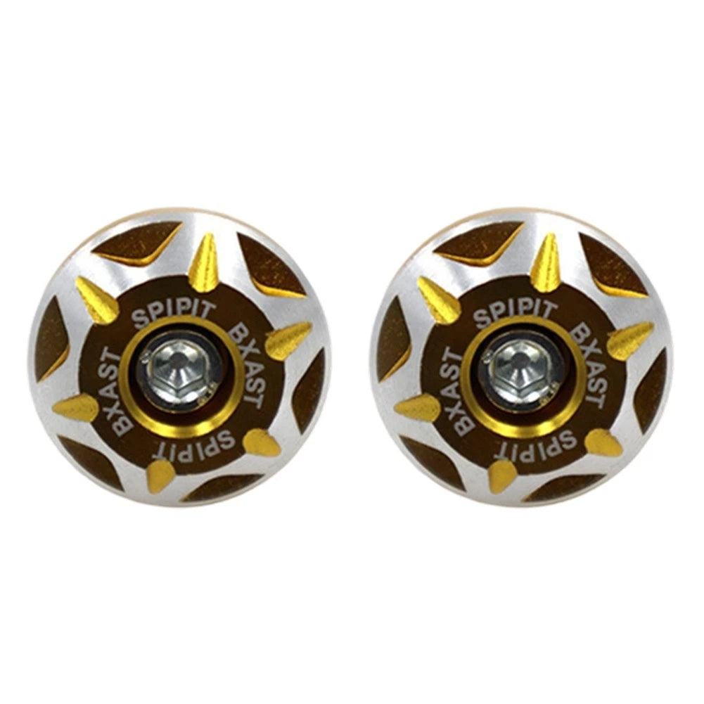 2X Motorcycle License Plate Screw Cover Shells for