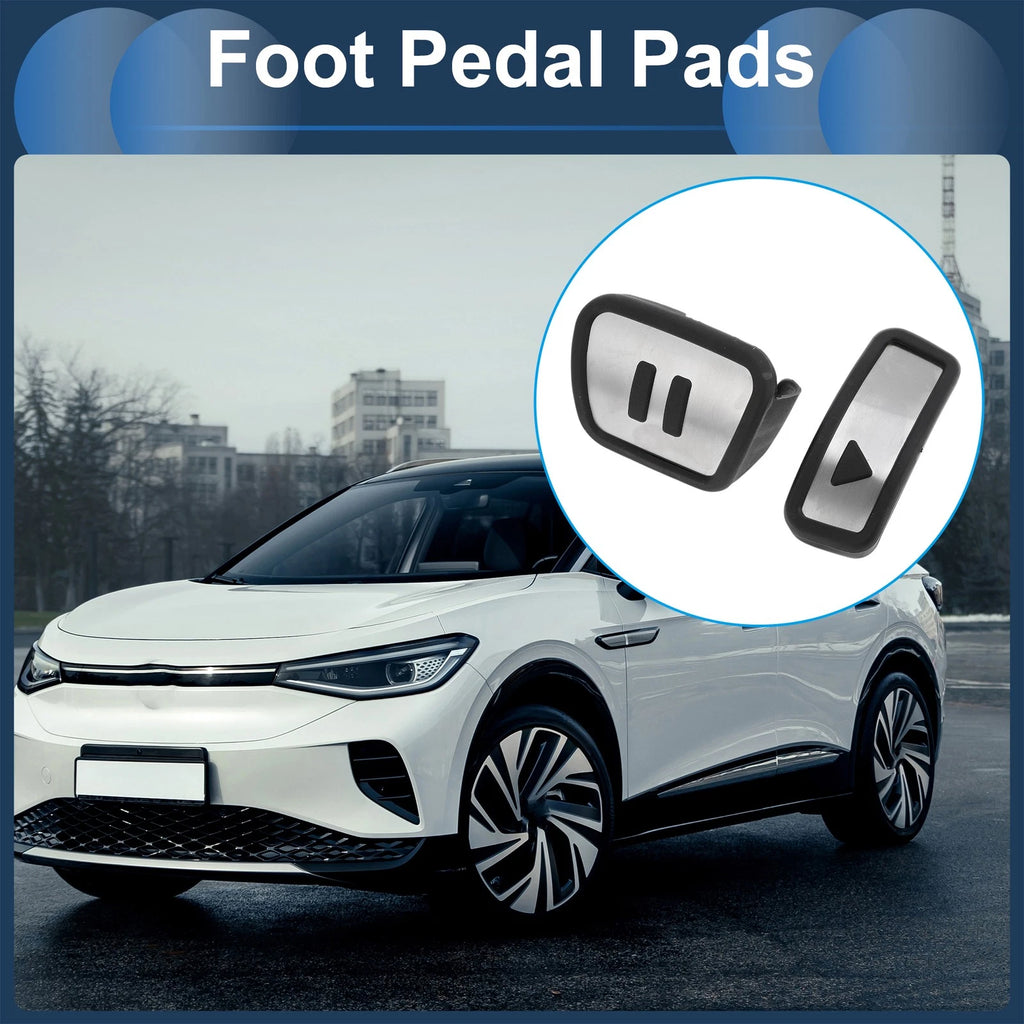 Automatic Footrest Pedal Covers Set for Volkswagen ID.4 (2020–2024) Silver