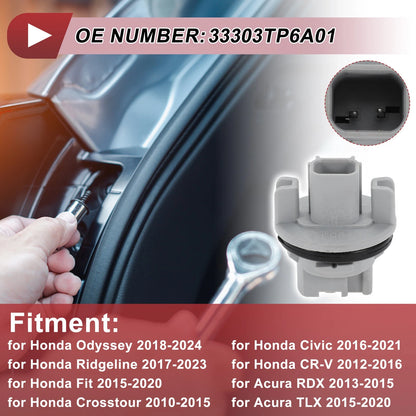 Tail Light Socket for Honda Odyssey (2018–2024) No. 33303TP6A01 Connector