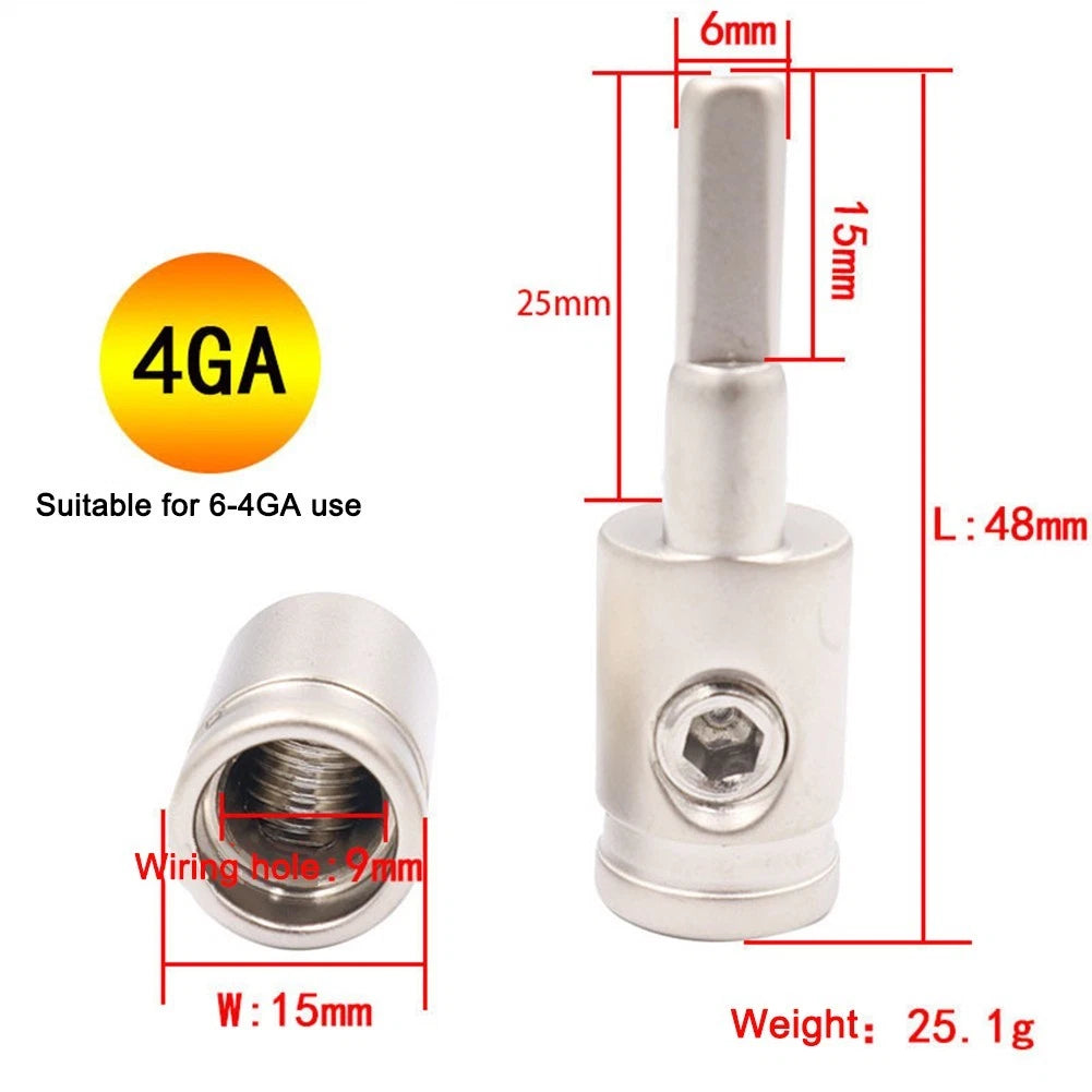 4G to 8G Amp Input Power Wire Reducer for Car Audio Systems
