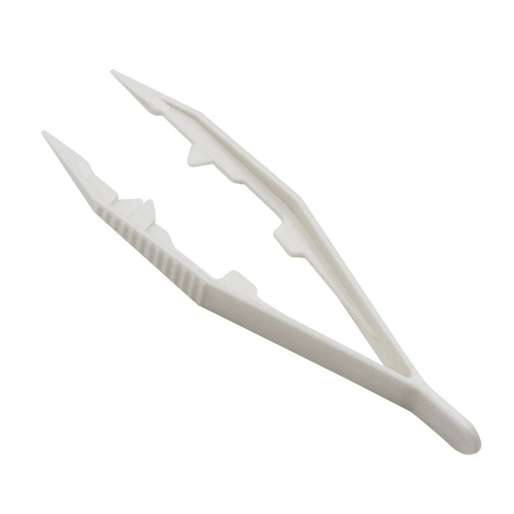 Set of 4 Plastic Clip Tweezers for Crafts and Bead Collections