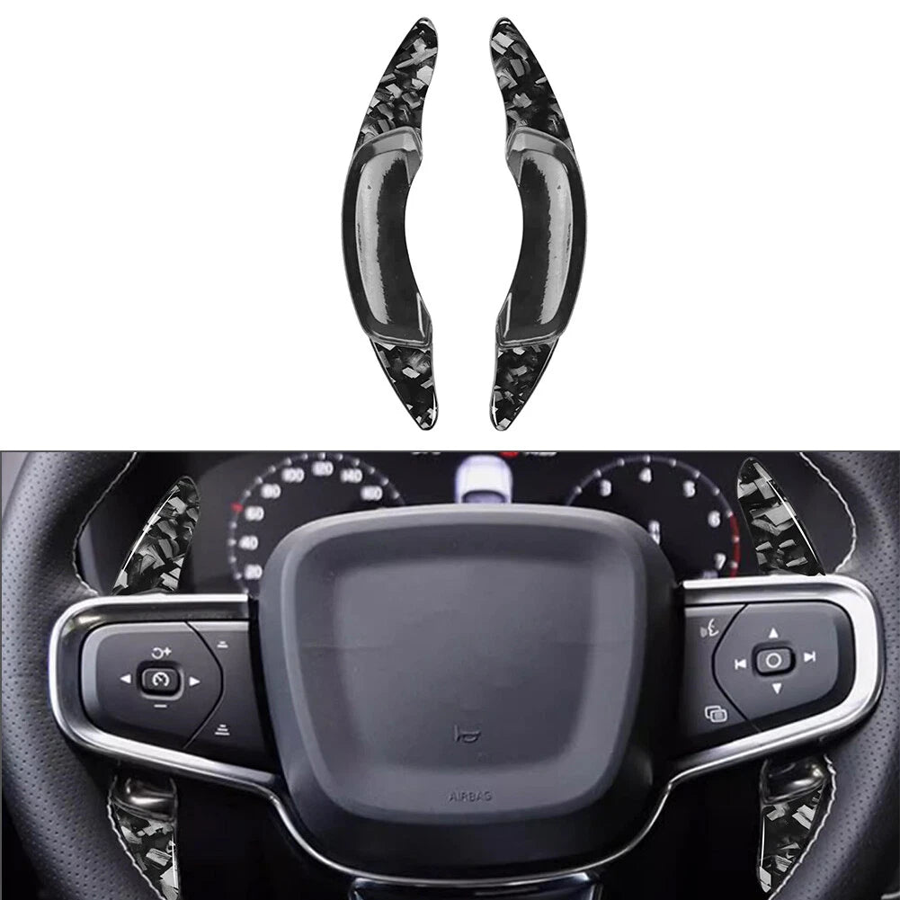 2X ABS Steering Wheel Shifter Paddle Extension for Volvo XC40 (2019–2023)