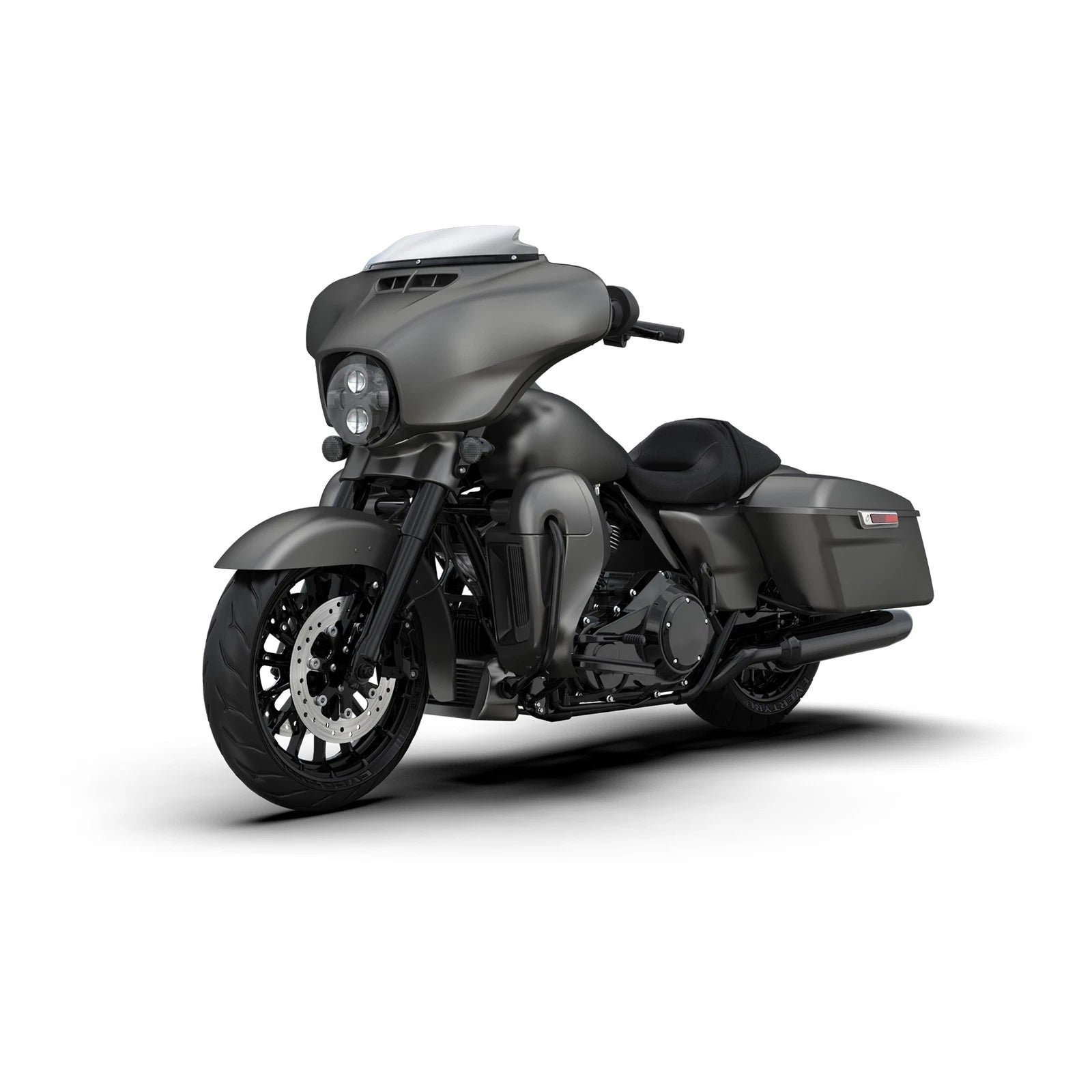 Outer Batwing Fairing for Harley Electra Glide (2014–2024) Industrial Gray Denim