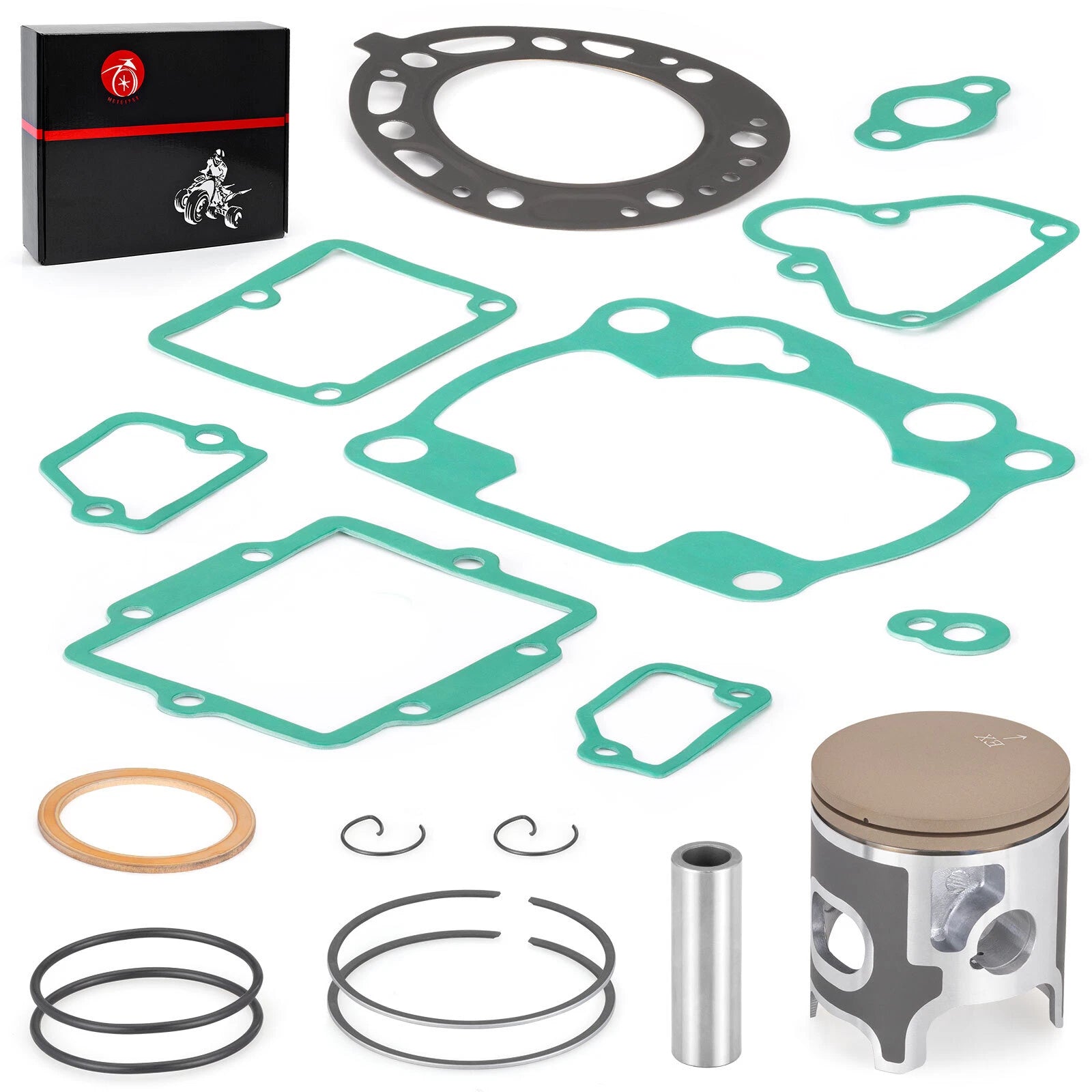 Top End Rebuild Kit STD 66.4mm Piston + Ring + Gasket for Kawasaki KX250 (1993–2003)