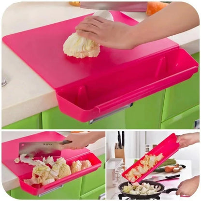 2X Detachable Cutting Board Set with Anti-Slip Base for Compact Storage