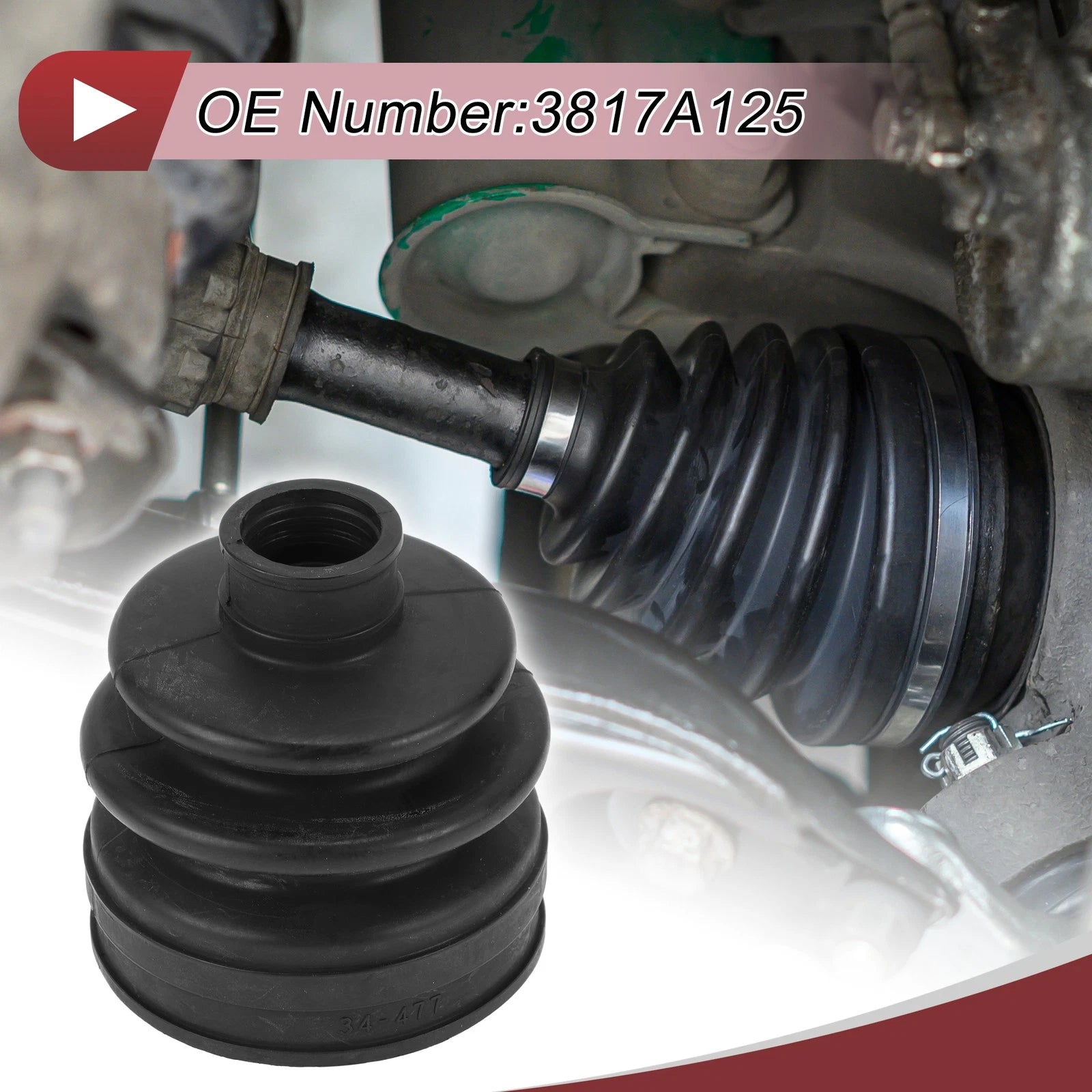 Inner CV Joint Boot Kit with Clamps for Mitsubishi Outlander (2007–2020)