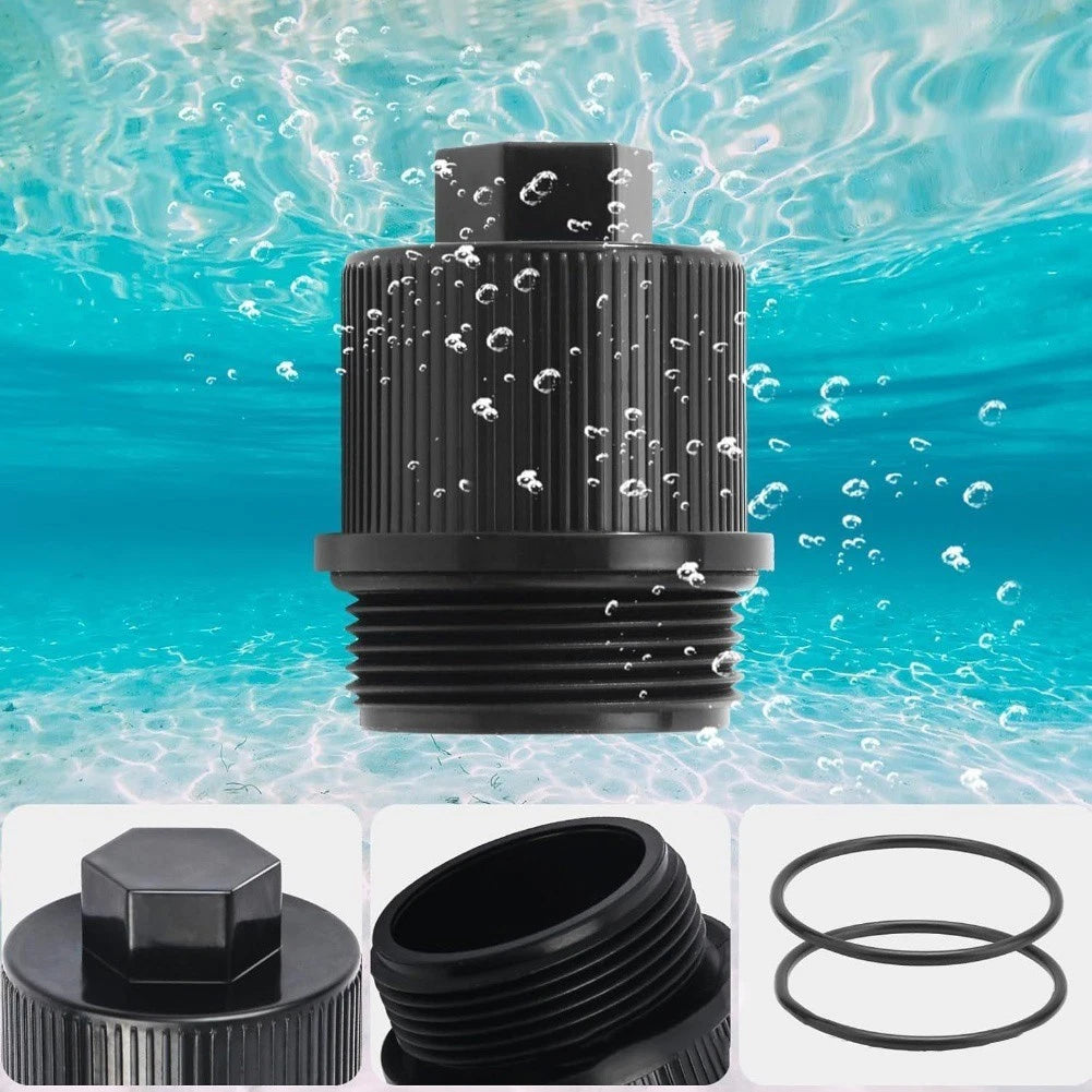 Pool Drain Adapter Cover Assembly with O Ring for Pentair (190030)