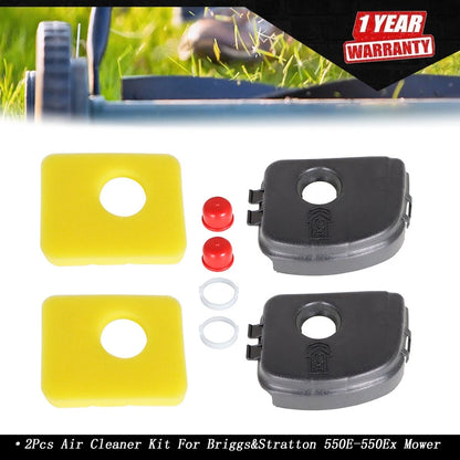 2Pcs Air Cleaner Kit for Most 550E-550EX Series Engines Mower