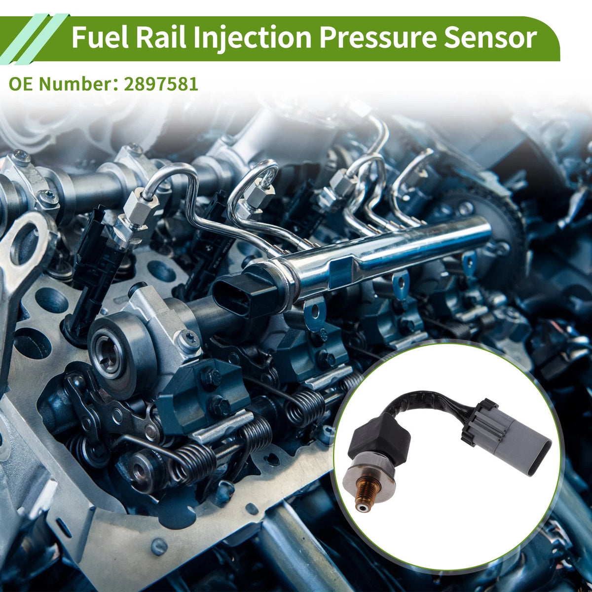 Fuel Injection Pressure Sensor for Volvo VNL (2014) 2897581