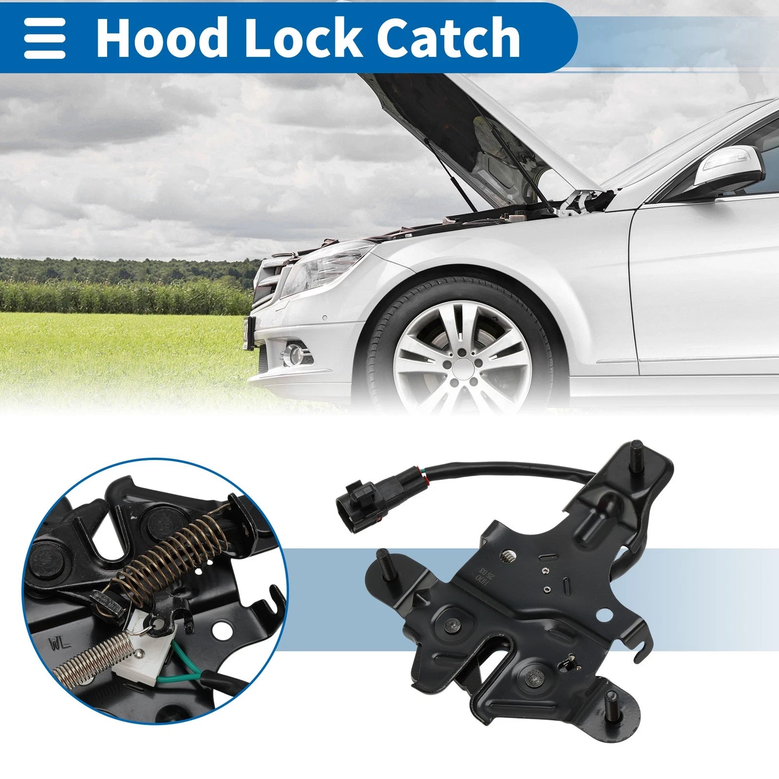 Hood Latch Assembly OEM Replacement for Lexus RX350H (2023–2025)