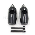 2 1/4" Black Spike Handlebar Risers for Harley Softail Dyna Sportster (Custom)